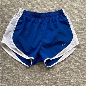 Blue nike dri fit shorts